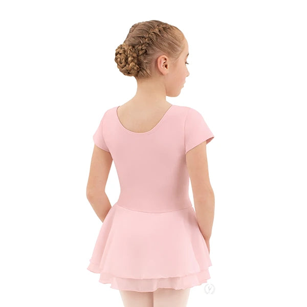 Eurotard Girl's Cotton Lycra Short Sleeve Dress