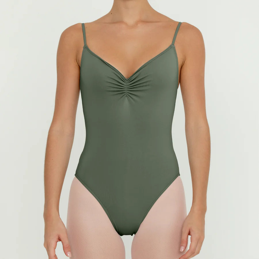 Bullet Pointe Pinch Front Camisole Leotard
