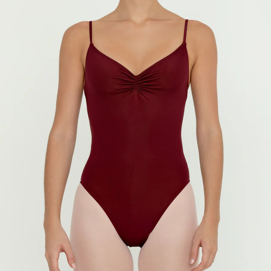 Bullet Pointe Pinch Front Camisole Leotard