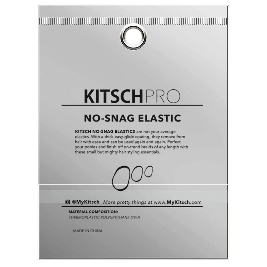 Kitsch Clear No-Snag Elastics 100pc