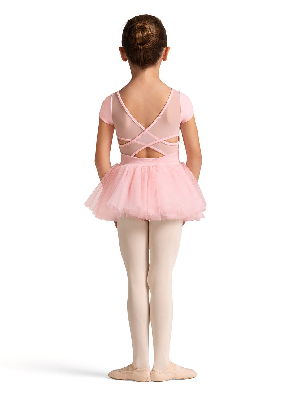 Bloch Girls Cap Sleeve Floral Tutu Leotard
