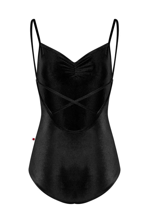 Yumiko RTW Daniela Black Velvet Camisole Leotard