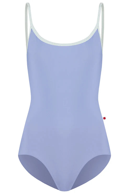 Yumiko CUSTOM Fiona Frost w/ White Trim and Mesh Camisole Leotard