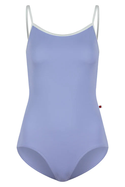 Yumiko CUSTOM Kiki Sorbet w/ Dark Blue Trim Camisole Leotard