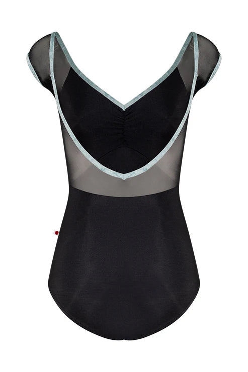 Yumiko RTW Eli Black Cap Sleeve Leotard