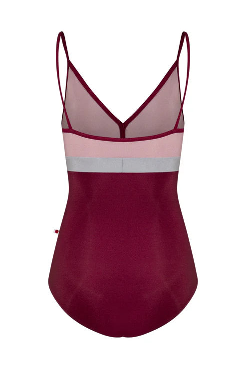 Yumiko RTW Zoe Burgundy Camisole Leotard