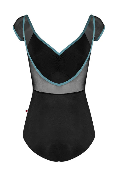 Yumiko RTW Eli Black Cap Sleeve Leotard