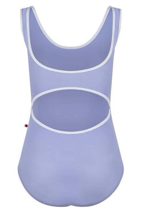 Yumiko CUSTOM Veronique Black w/ Blush Trim Tank Leotard