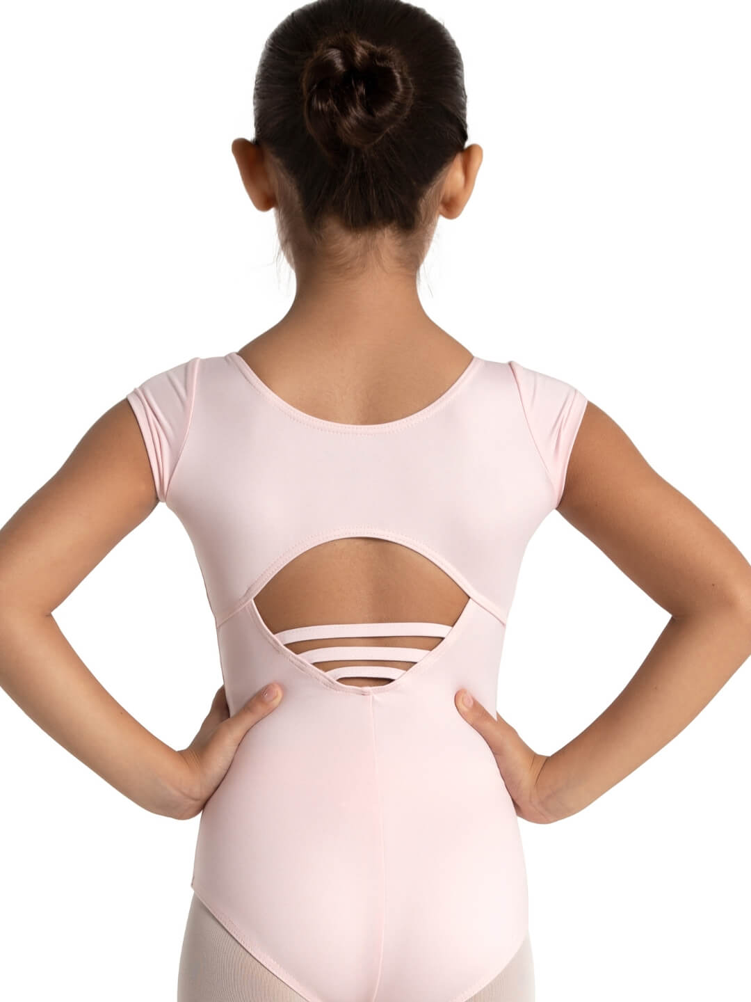 Capezio Studio Collection Girls High Neck Cap Sleeve Leotard