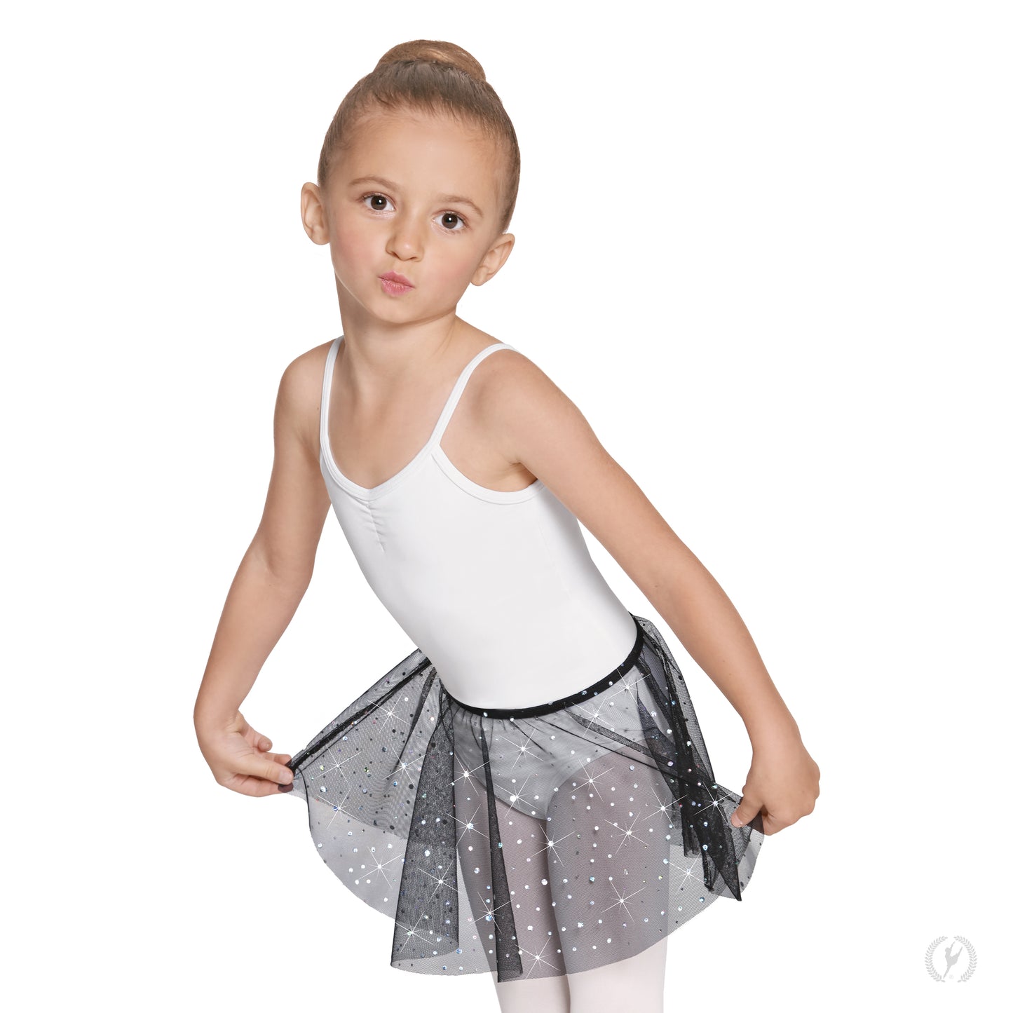 Eurotard Girls Sequin Tulle Pull-On Skirt