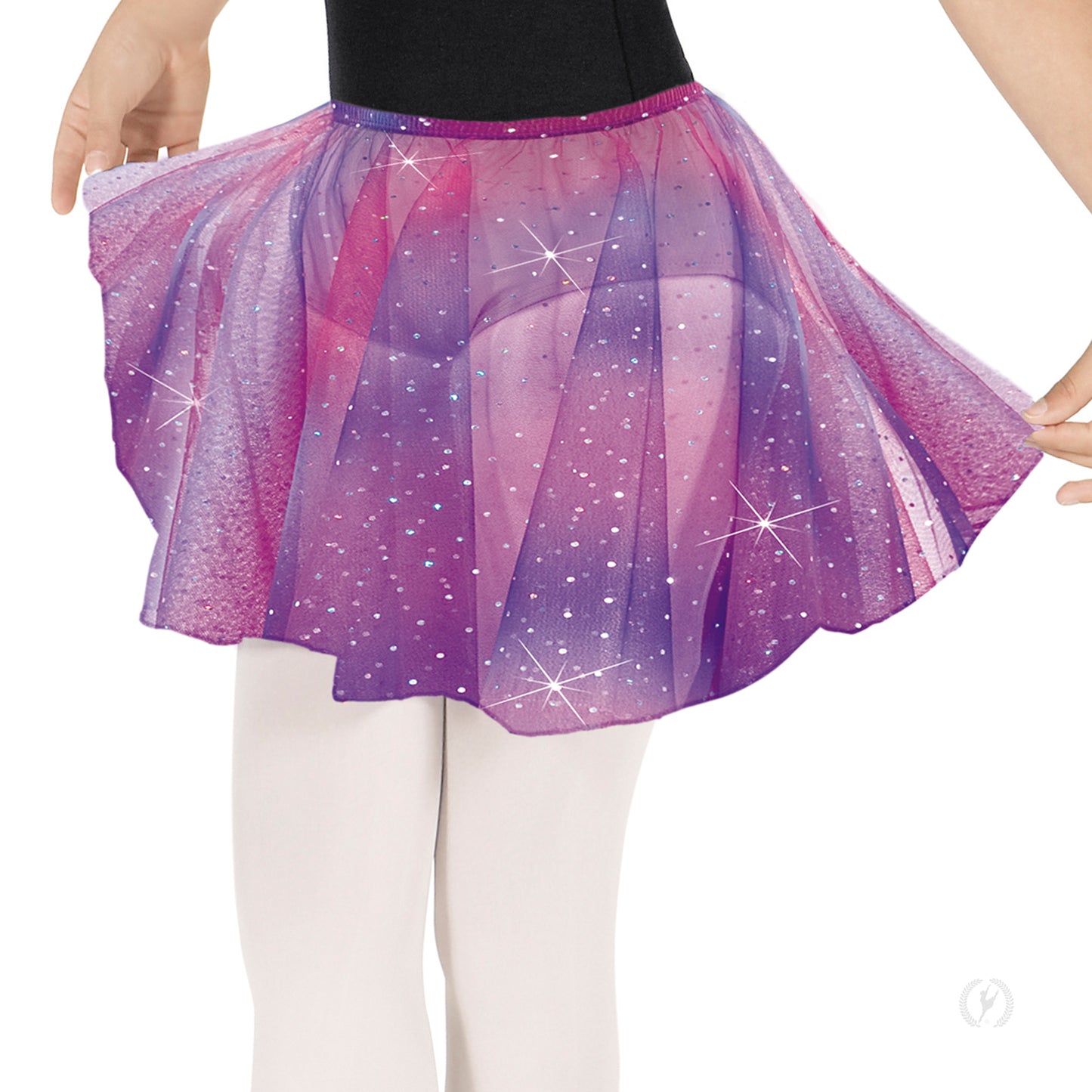 Eurotard Girls Sequin Tulle Pull-On Skirt