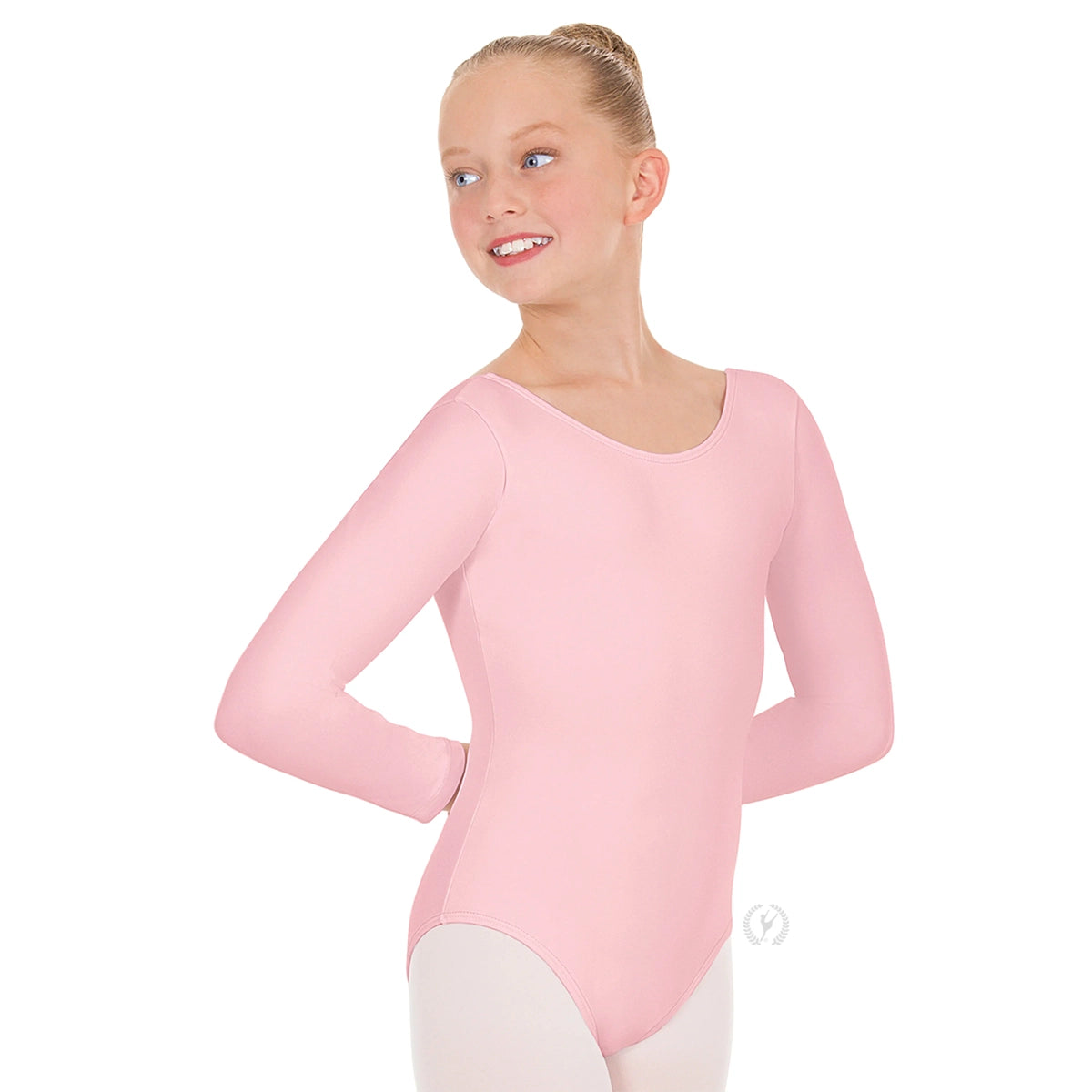 Eurotard Girls Cotton Lycra Long Sleeve Leotard