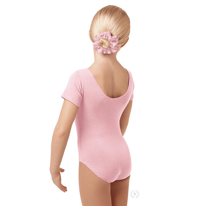 Eurotard Girls Cotton Lycra Short Sleeve Leotard
