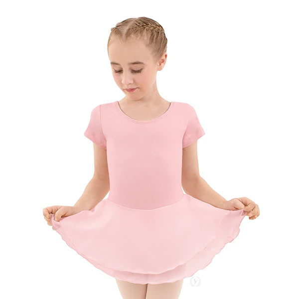 Eurotard Girl's Cotton Lycra Short Sleeve Dress