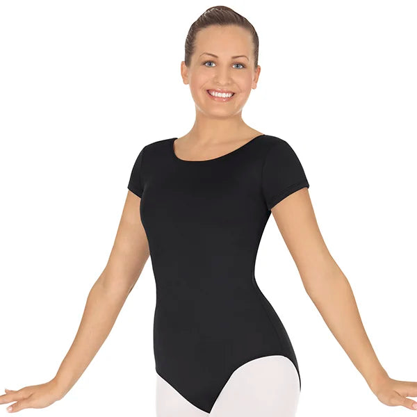 Eurotard Womens Cotton Lycra® Plus Size Short Sleeve Leotard