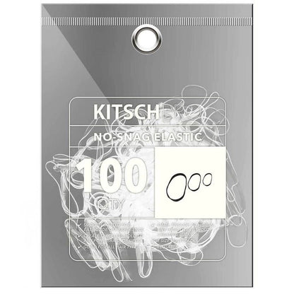 Kitsch Clear No-Snag Elastics 100pc