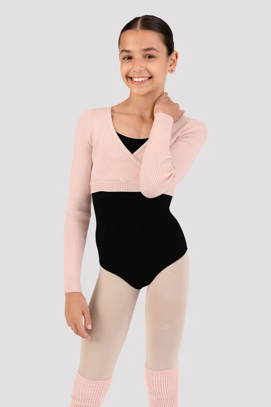 Bloch Girls Starling Knit Wrap Top
