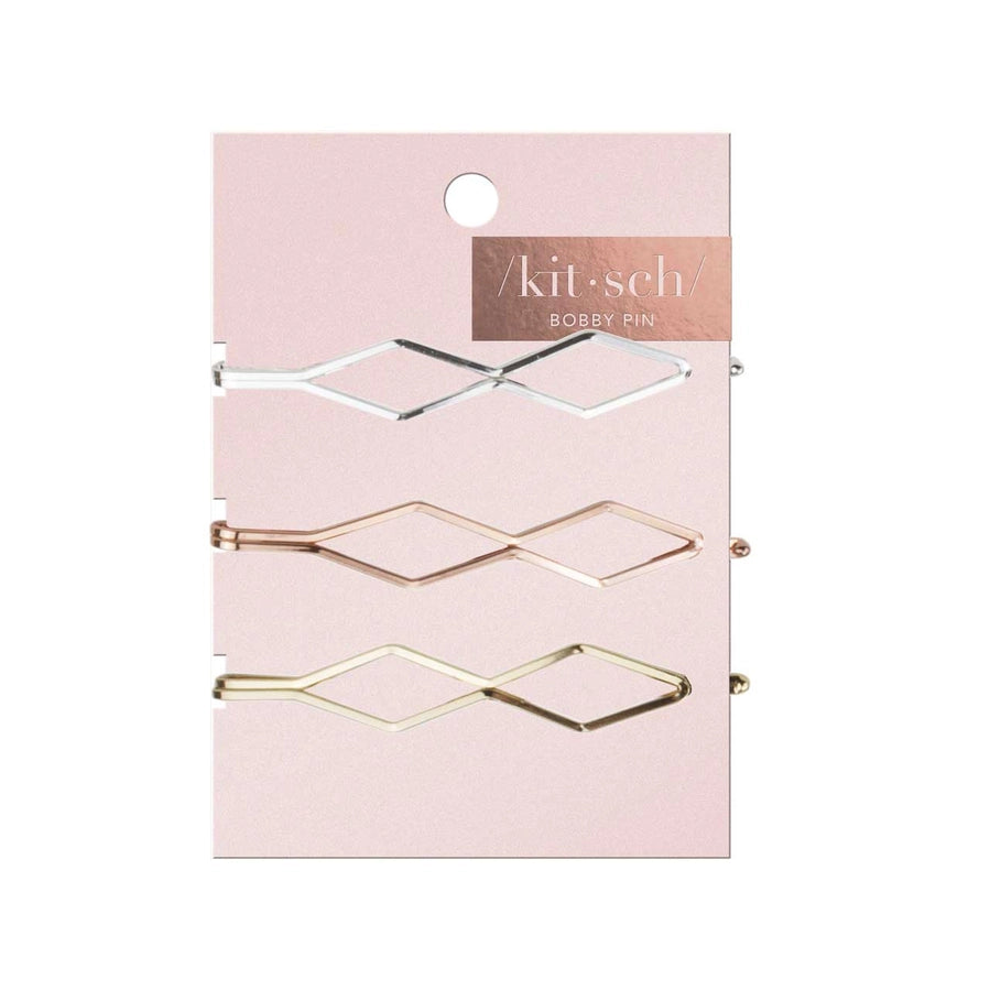 Kitsch Diamond Bobby Pins - 3 Pack