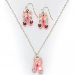 Dasha 3D Shoe Necklace/Earring Set