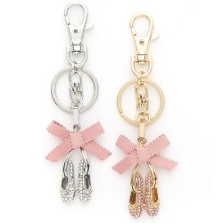 Dasha Ballet Shoe Keychain with Bow