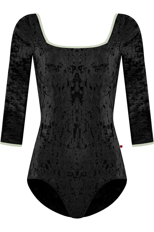 Yumiko RTW Marieke Black 3/4 Sleeve Leotard