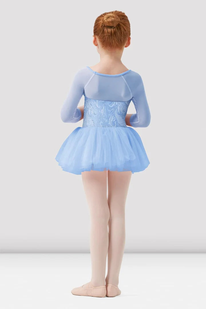 Mirella Paisley 3/4 Sleeve Tutu Dress