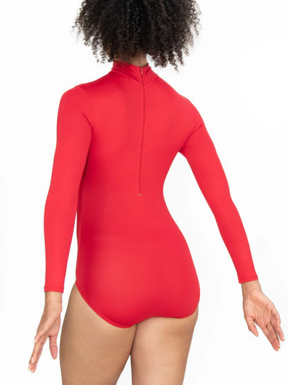 Body Wrappers ProWEAR Zip Back Mock Turtleneck