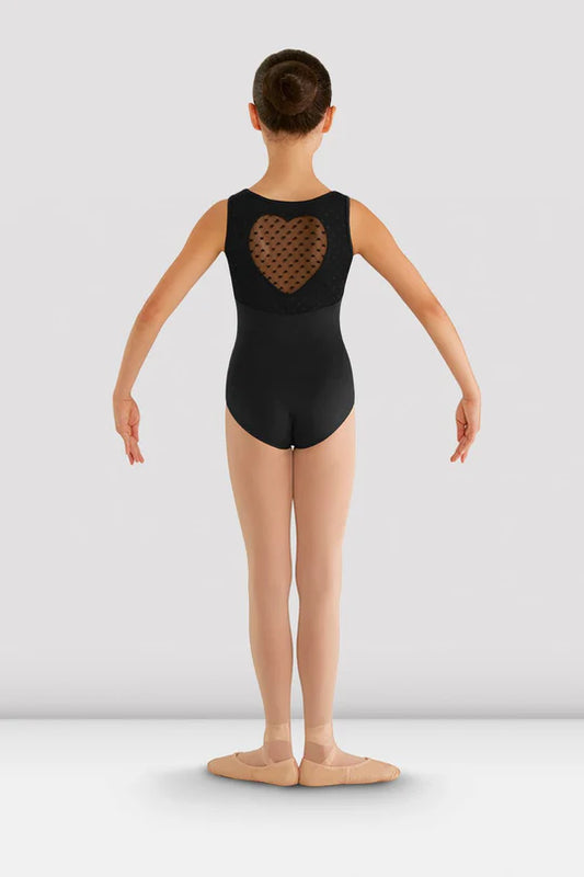 Bloch Girls Miame Heart Mesh Leotard