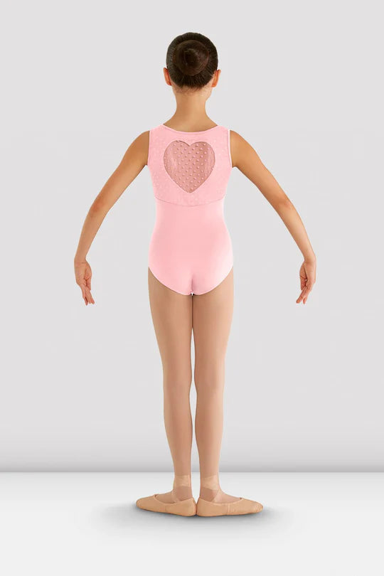 Bloch Girls Miame Heart Mesh Leotard