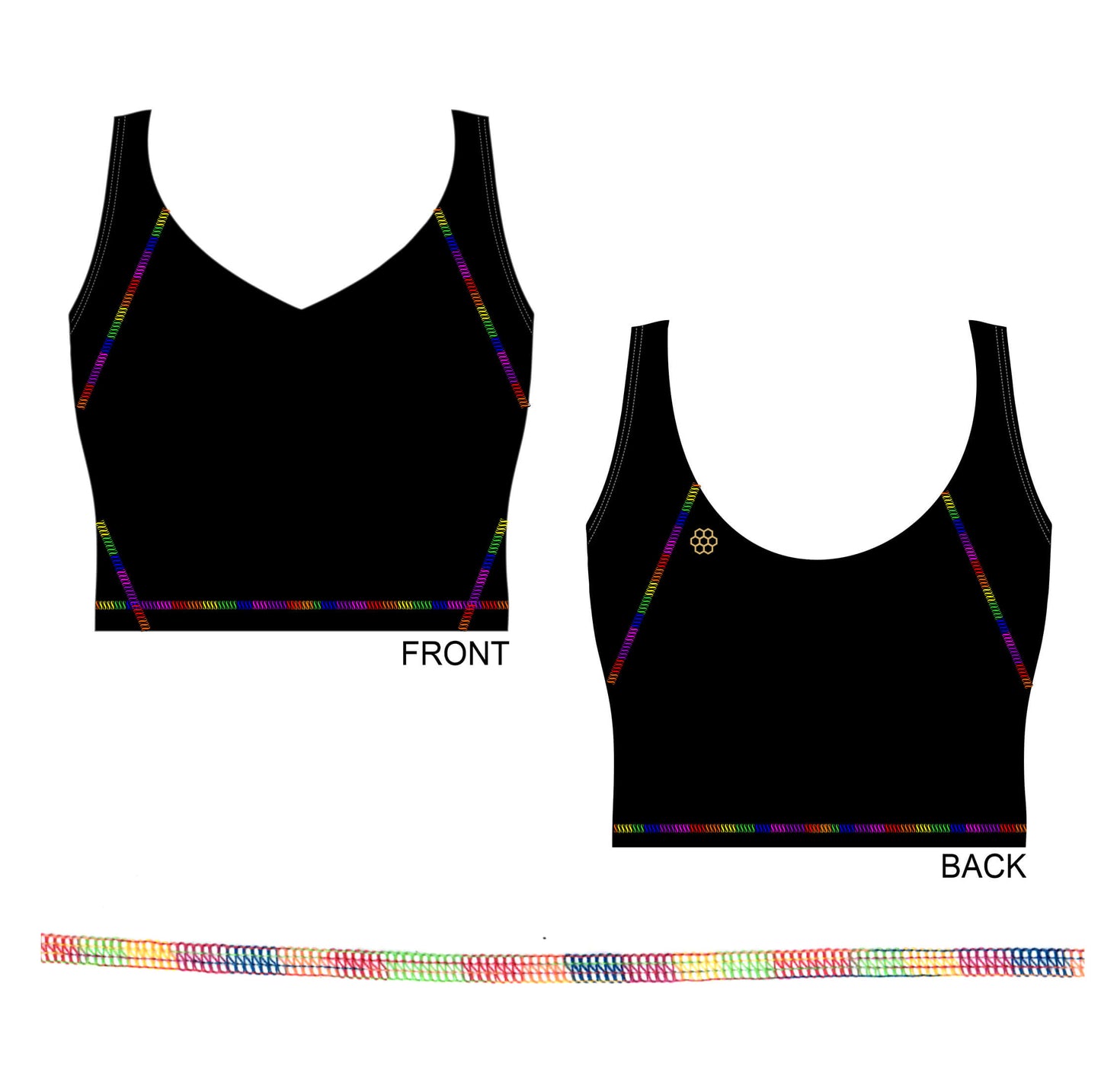 Honeycut Double Rainbow Tank