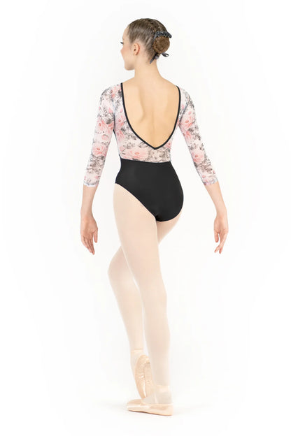 Danse de Paris Desiree Mesh Sleeve Leotard