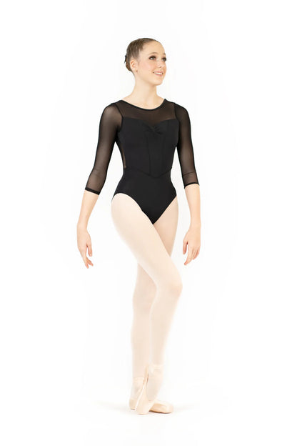 Danse de Paris Desiree Mesh Sleeve Leotard