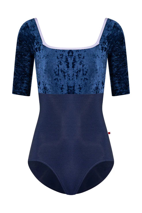 Yumiko RTW Marieke Dark Blue Half Sleeve Leotard