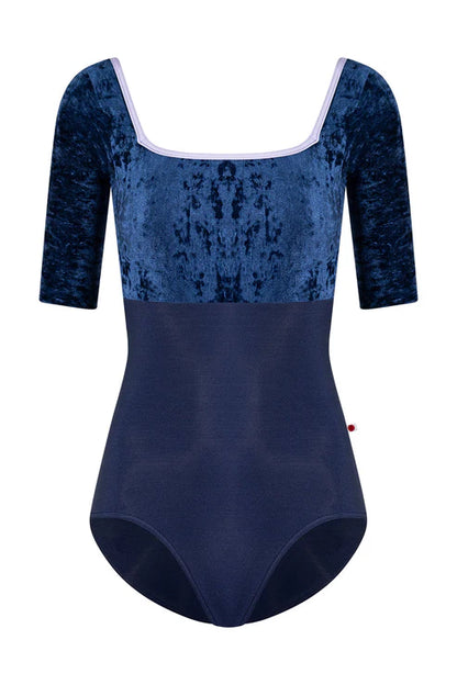 Yumiko RTW Marieke Dark Blue Half Sleeve Leotard