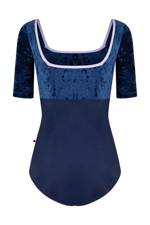 Yumiko RTW Marieke Dark Blue Half Sleeve Leotard