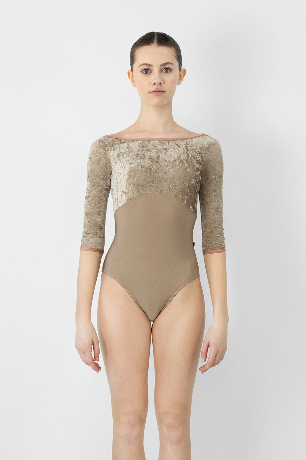 Yumiko RTW Sofiane Toffee 1/2 Sleeve Leotard