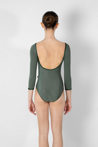 Yumiko RTW Sofiane Sage 3/4 Sleeve Leotard