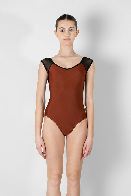 Yumiko RTW Nina Bronze Short Sleeve Leotard