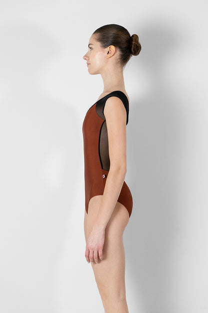 Yumiko RTW Nina Bronze Short Sleeve Leotard