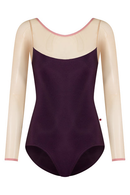 Yumiko RTW Meagan Eggplant Long Sleeve Leotard