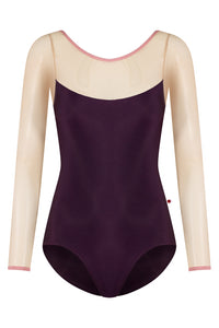 Yumiko RTW Meagan Eggplant Long Sleeve Leotard