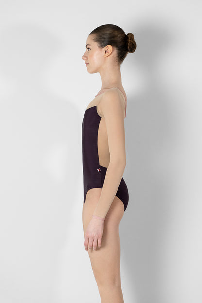 Yumiko RTW Meagan Eggplant Long Sleeve Leotard