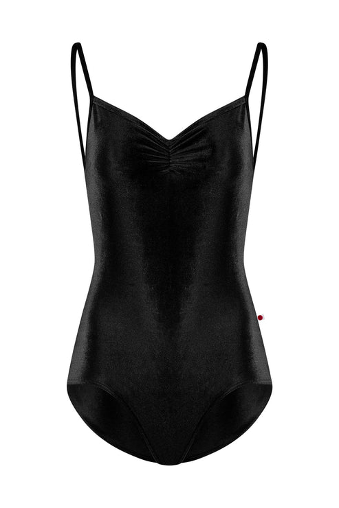 Yumiko RTW Daniela Black Velvet Camisole Leotard
