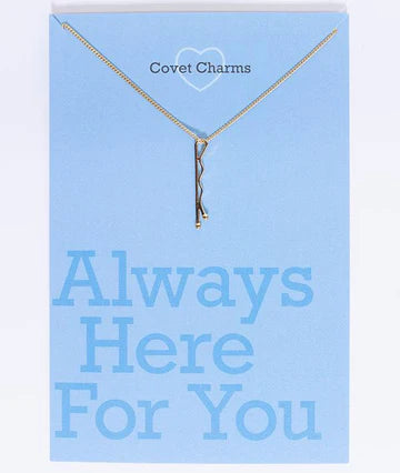 Covet Dance "Always Here For You" Bobby Pin Necklace