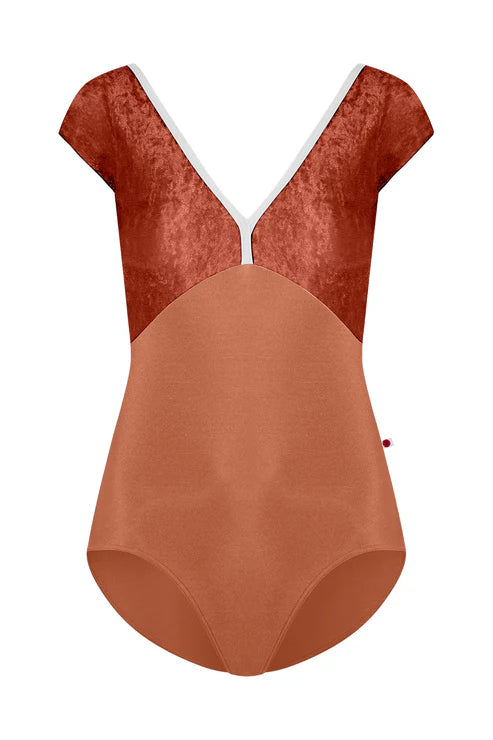 Yumiko RTW Alicia Rosewood Cap Sleeve Leotard