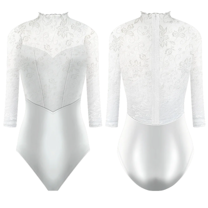 Danse de Paris Snowflake Lace Leotard