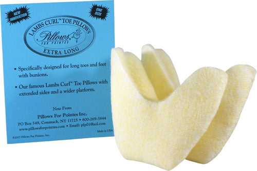 Pillows for Pointes Extra Long Lambs Curl Toe Pillows