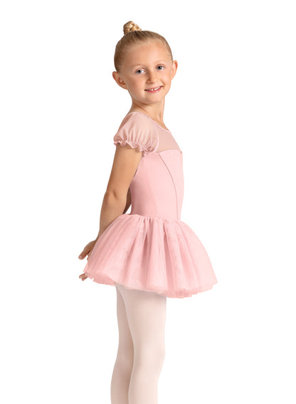 Bloch Girls Puff Sleeve Tutu Leotard