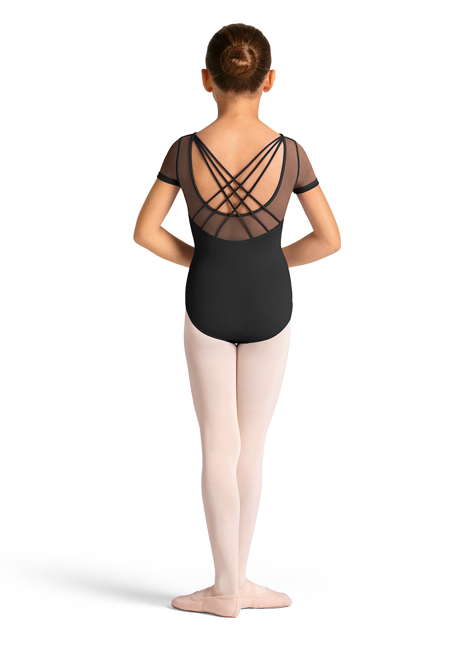Bloch Girls Strap Back Short Sleeve Leotard