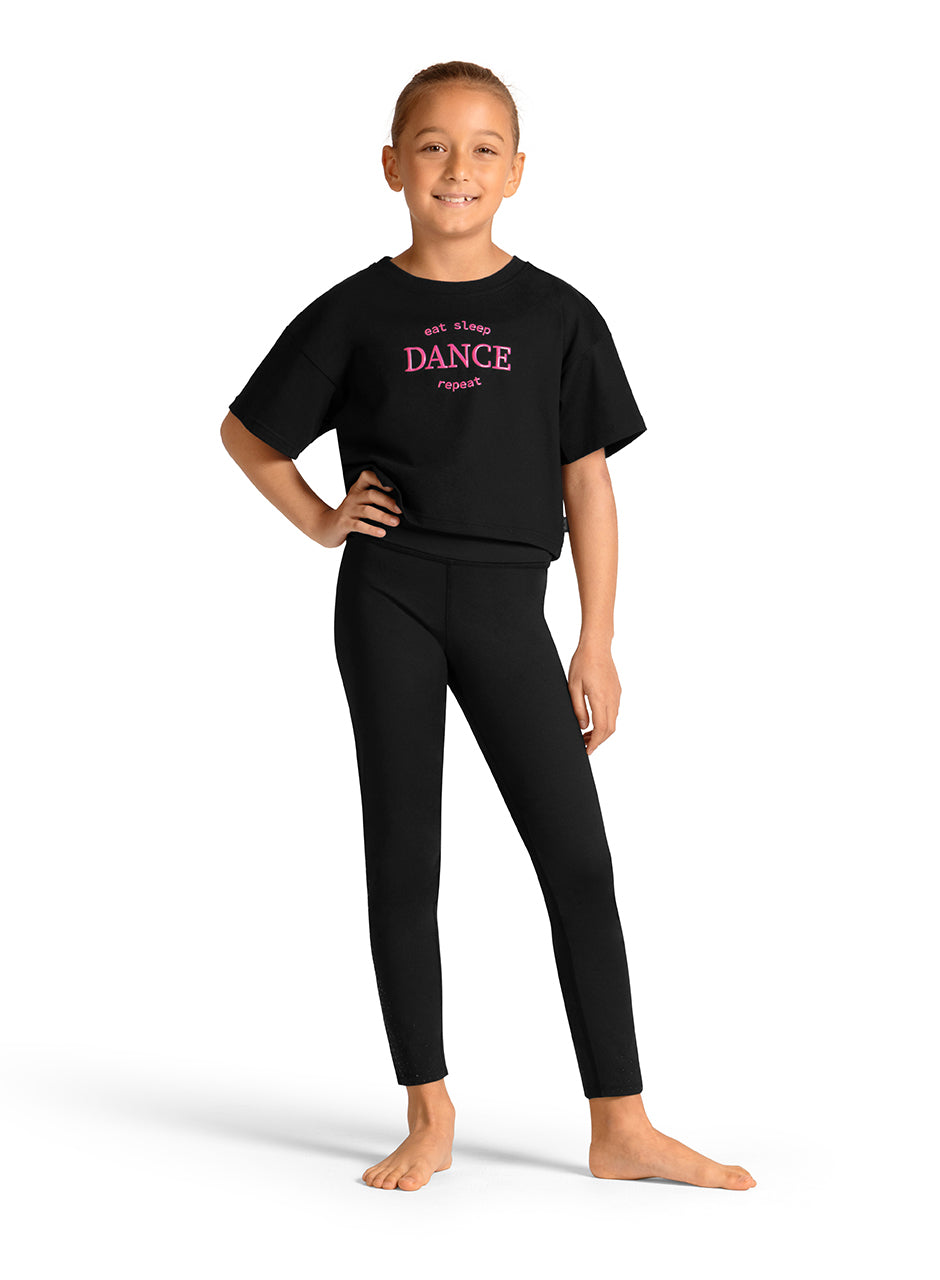 Bloch Girls Crop Print T-Shirt